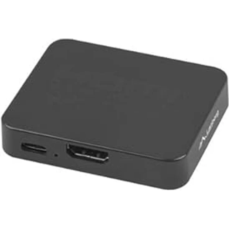 LANBERG HDMI Splitter 1x2, 4K Auflösung bei 30 Hz, 3x HDMI-Anschluss (1 Eingang + 2 Ausgänge) und USB-C Stromversorgung – Bild 1