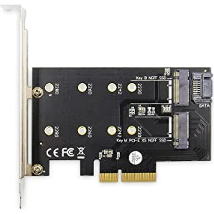 DIGITUS IO-Karte - PCIe - M.2 NGFF / NVMe Schnittstellenkarte - 2-Port - M.2 (2230, 2242, 2260 & 2280) – Bild 5