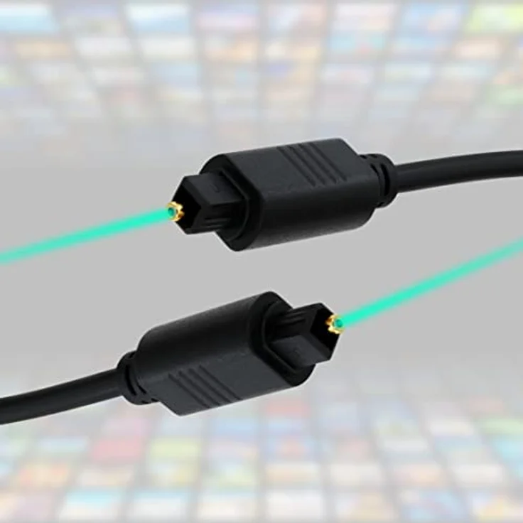 BIGtec 2m Toslink optisches Audio Kabel Lichtwellenleiter LWL 5mm – Bild 8