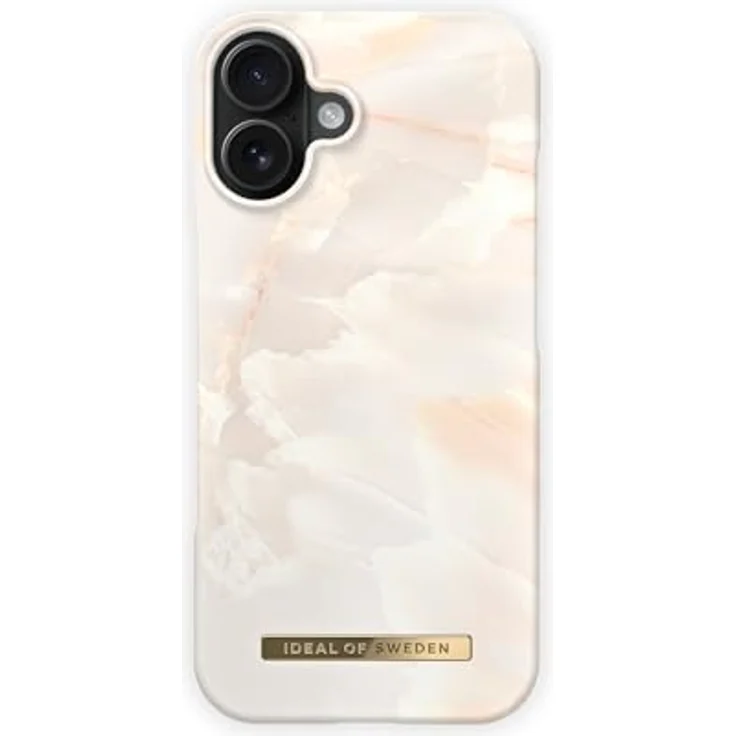 iDeal of Sweden Printed Case iPhone 16, Rose Pearl Marble Handyhülle aus recyceltem Material, kratz- und schockresistent – Bild 2