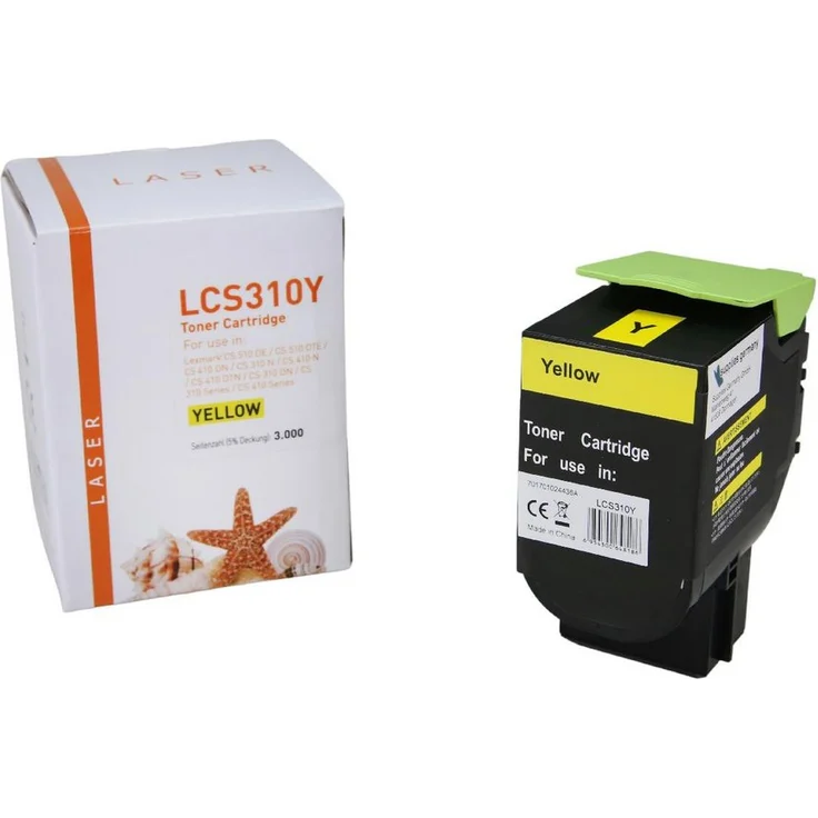 Supplies Germany Tonerkartusche 3.000 Seiten, kompatibel zu Lexmark, Toner-Kit gelb, return program