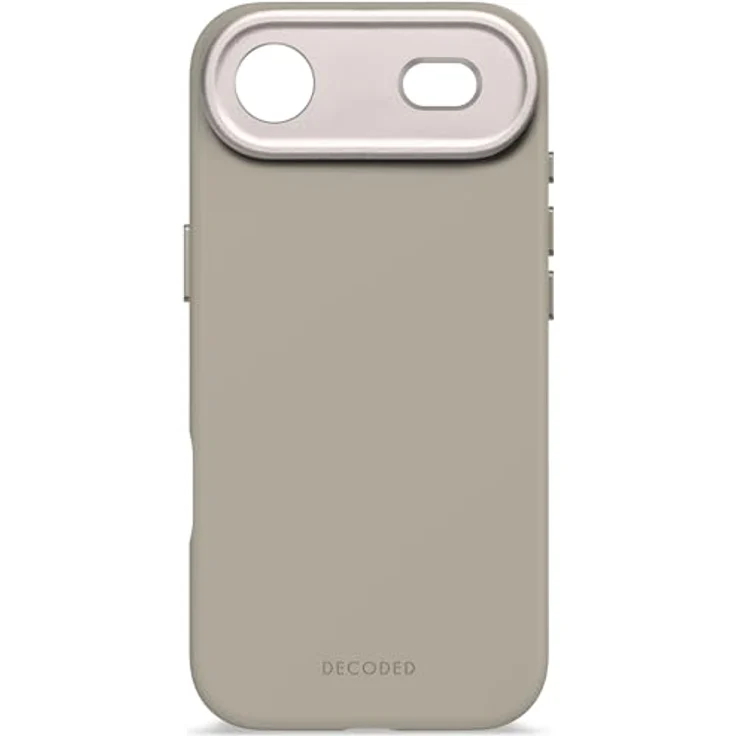 Decoded Silikonhülle für iPhone 17 Air, Antibakterielle Soft-Touch Hülle, MagSafe Kompatibel, Kratzfest, Fallschutz, Hell Braun – Bild 5