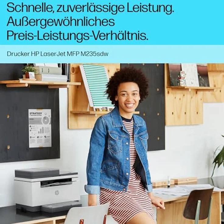 HP LaserJet MFP M235sdw, Multifunktions-Laserdrucker in Schwarzweiß, beidseitiger Druck, Kopieren, Scannen, Wi-Fi, 40-Blatt Dokumentenzuführung – Bild 8
