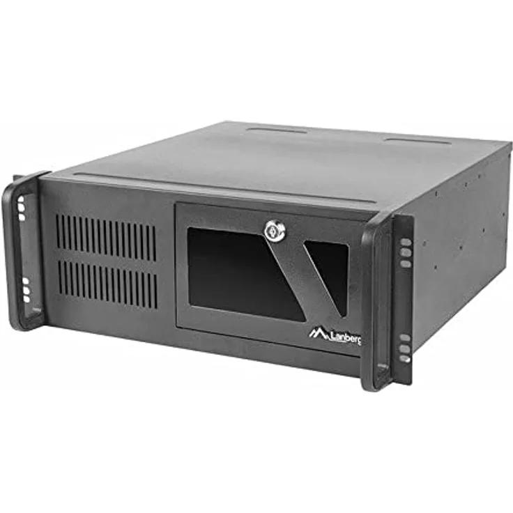 Lanberg Obudowa serwerowa ATX 450/10 19''/4U (SC01-4504-10B), Servergehäuse in Schwarz