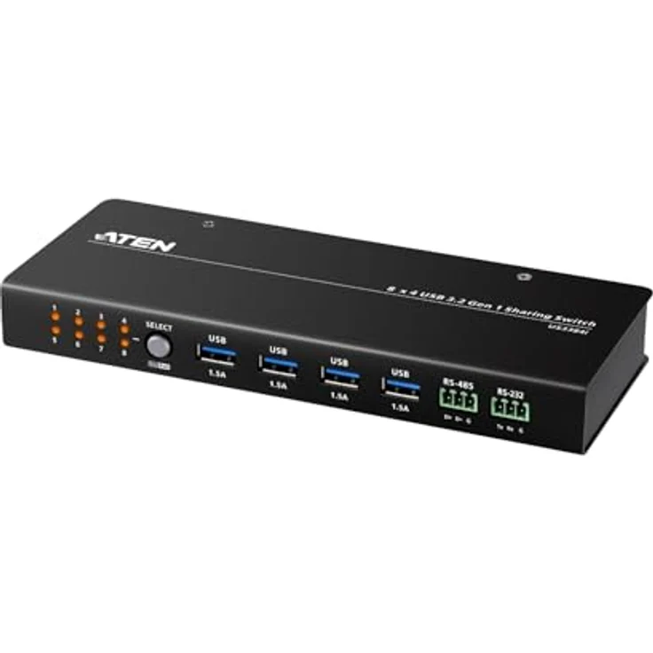 ATEN US3384I 8 x 4 USB 3.2 Gen 1 Sharing Switch mit vielseitiger Portauswahl, Power-on detection - ATEN – Bild 1