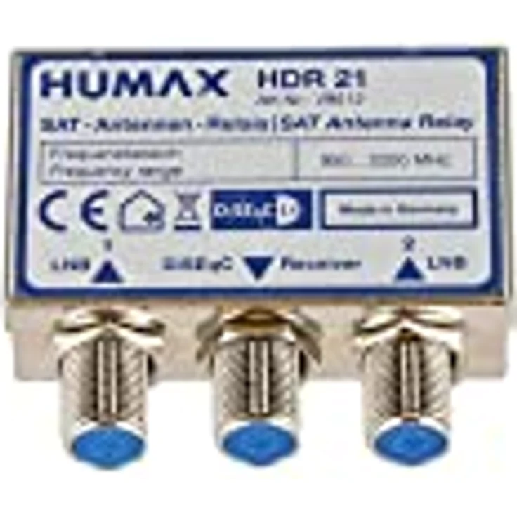 HUMAX Digital 2x1 DiSEqC Relais, SAT Verteiler zum Anschluss von 2 Single LNB an einen Receiver, SAT Multischalter 1 auf 2 mit Wetterschutzgehäuse, SAT Verstärker für Umschaltung bis zu 2 Satelliten – Bild 5