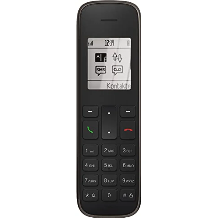 Telekom Sinus PA 207 Plus 1 Tischtelefon und Mobilteil, schwarz – Bild 6