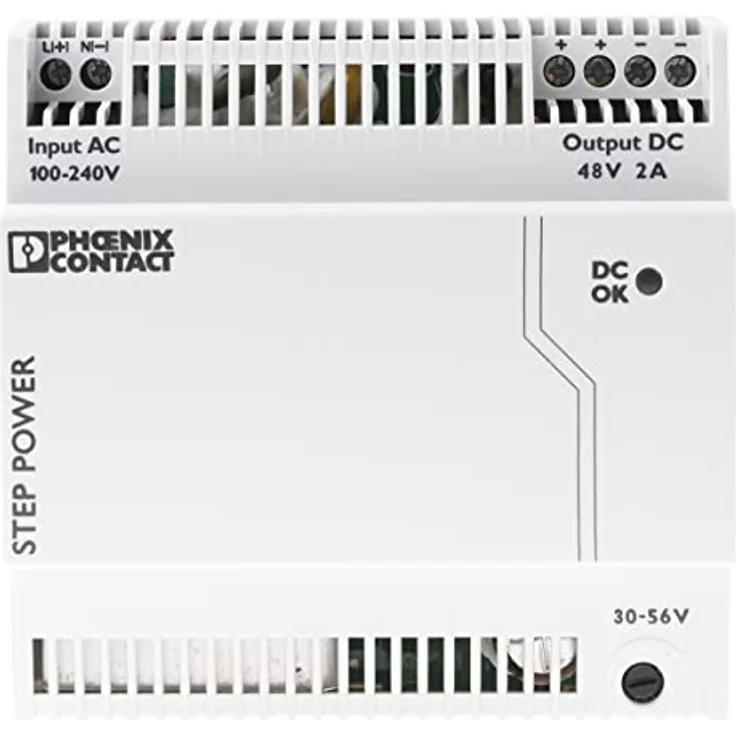 Phoenix Contact STEP-PS/1AC/48DC/2, Netzteil 96 W mit 5 V/DC und 6,5 A, Grau