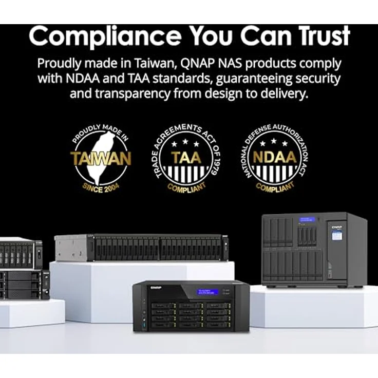 QNAP TS-873AeU-RP NAS-Server - 8 Schächte - Rack - SATA 6Gb/s - RAID 0, 1, 5, 6, 10, 50, JBOD, 60 - 2.5 Gigabit Ethernet - iSCSI Support - 2U, schwarz – Bild 10