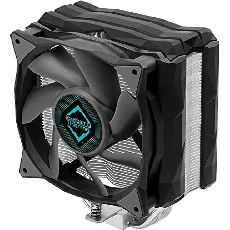 Iceberg Thermal IceSLEET G4 Silent CPU Air Cooler 4 vernickelte Heatpipes mit 120 mm PWM Lüfter für Intel und AMD