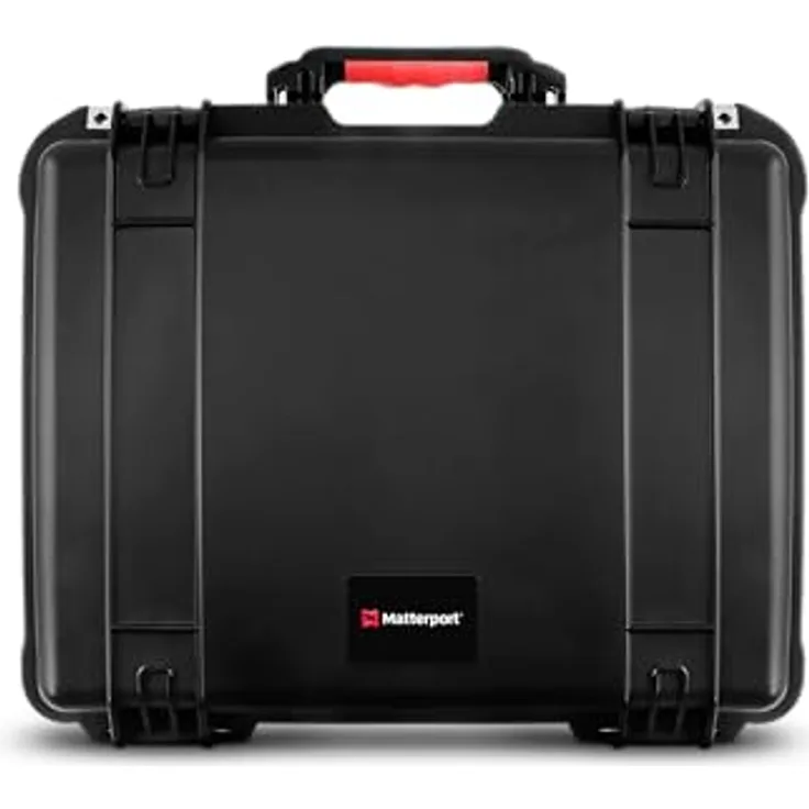 Matterport Kleiner Wasserdichter Hartschalenkoffer mit Schaumstoff für Pro3 3D-Lidar-Digitalkamera, IP67 Schutz, individuell anpassbarer Schaumstoff, gummierte Griffe