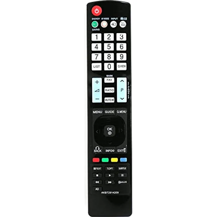 Alltro Ersatz Fernbedienung für LG AKB72914209, hochwertige TV-Fernbedienung ohne Programmierung, kompatibel mit Originalfunktionen