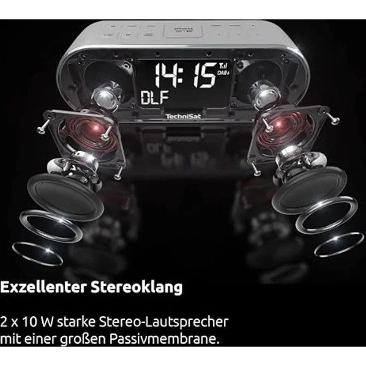 TechniSat DigitRadio 53 BT (FM, DAB+, UKW), Radio, Schwarz, Weiss – Bild 6