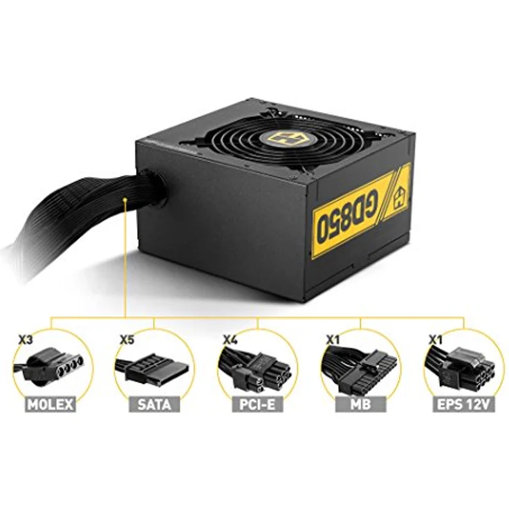 NOX HUMMER GD850 80 PLUS Gold 850W ATX Schwarz (NXHUMMER850GD) – Bild 4
