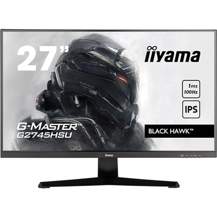 iiyama G-Master Black Hawk G2745HSU-B2 68,5cm 27" IPS LED Gaming Monitor Full-HD HDMI DP USB2.0 1ms Adaptive Sync schwarz – Bild 3