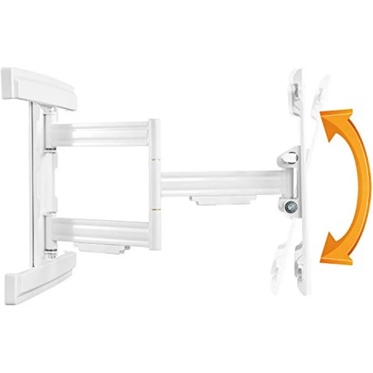 RICOO TV Wandhalterung Schwenkbar Neigbar für 45-85 Zoll in Weiß - Bis 50kg max VESA 400x400mm – Bild 4