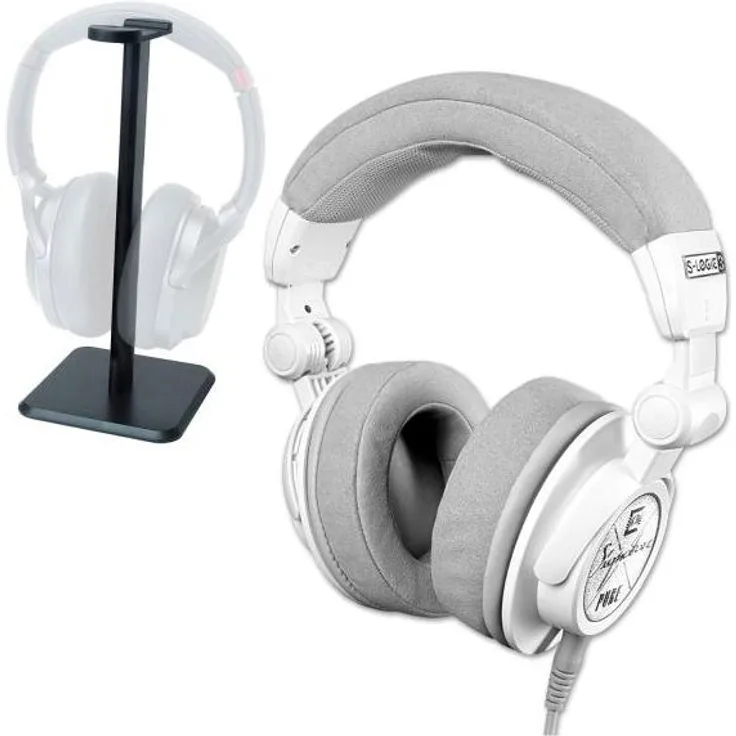 Ultrasone Signature Pure Weiss, Kopfhörer mit passiver Geräuschunterdrückung und Tischstativ, kabelgebunden