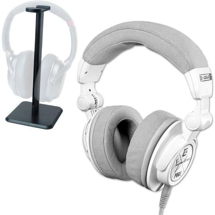 Ultrasone Signature Pure Weiss, Kopfhörer mit passiver Geräuschunterdrückung und Tischstativ, kabelgebunden