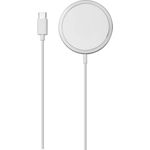 Vivanco Kabelloses, magnetisches Ladekabel 15W weiss, MagSafe kompatibel Wireless Charger