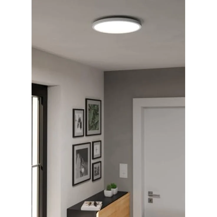 EGLO Rovito-Z, Smart Home LED Badezimmer Deckenleuchte, ZigBee, Alexa Sprachsteuerung, RGB, dimmbar, weiß, IP44, Ø 30 cm – Bild 3