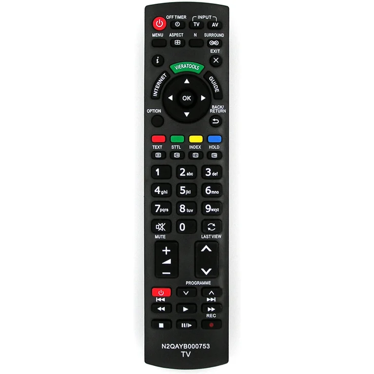 Alltro Ersatz Fernbedienung für Panasonic TV TX-P50G20E | TX-P50G30B | TX-P50G30E, Reichweite 10 m, Bedienung mit AAA-Batterien