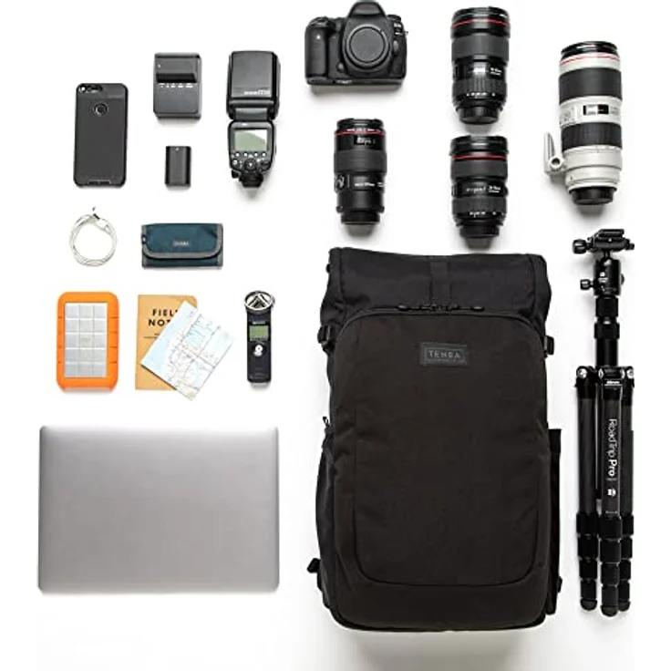 Tenba Fulton v2, Kamera Schultertasche mit 16L Volumen, Schwarz, für DSLR/Spiegellose Kameras & bis 17 Zoll Laptop – Bild 2