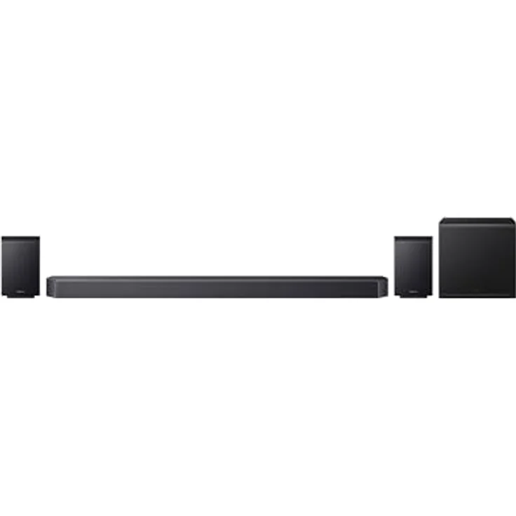 Samsung HW-Q930H/XC, 9.1.4 Kanäle Soundbar mit 580 W Leistung, kabelloser Subwoofer 200 W, Schwarz, Titan Black – Bild 1
