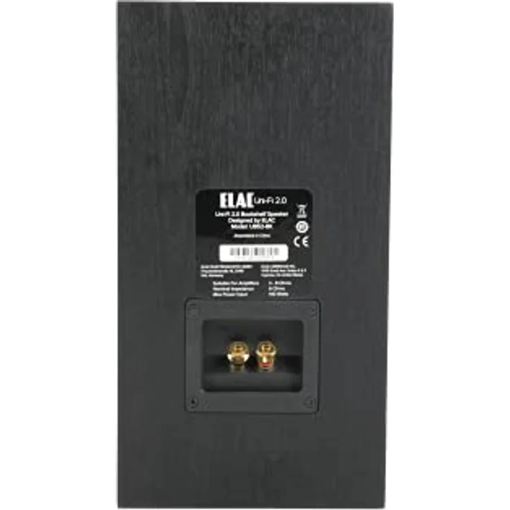 ELAC Uni-Fi 2.0 Regallautsprecher UB52, 3-Wege Lautsprecher für exzellenten und klaren Klang, Schwarz – Bild 4