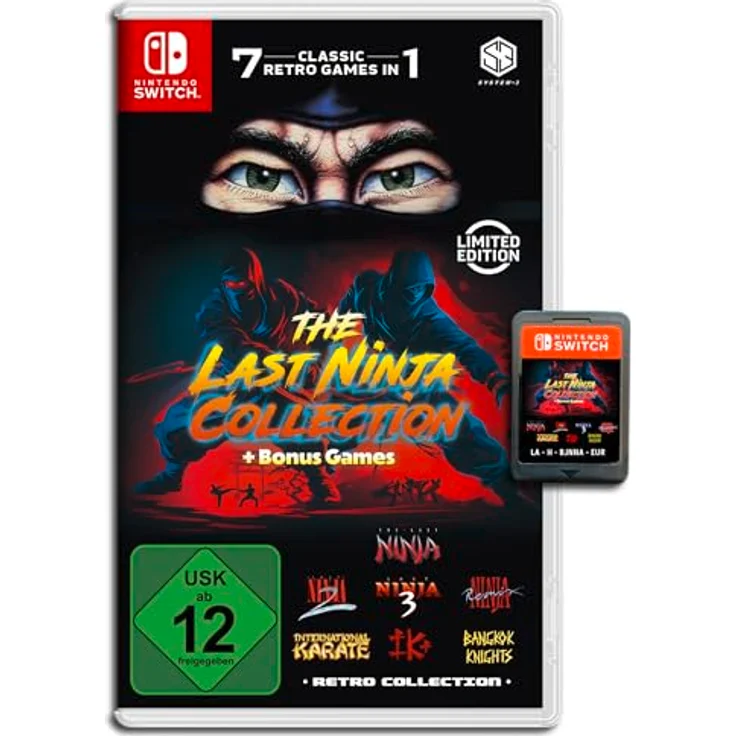 Merge Games The Last Ninja Collection + Bonus Games, Nintendo Switch Game mit 7 Retro-Klassikern, emulierte Versionen für C64, Spectrum und Amiga – Bild 1