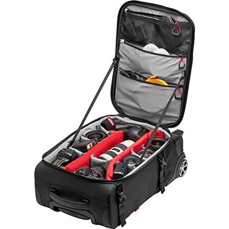 Manfrotto Switch-55 Pro Light 2-in-1 Trolley und Kamerarucksack, Rucksack für Camcorder, DSLR Kameras, Platz für bis zu 2 Kameragehäuse und Objektive, Tasche für 17-Zoll-PC und Dokumententasche - Preisvergleich – Bild 4