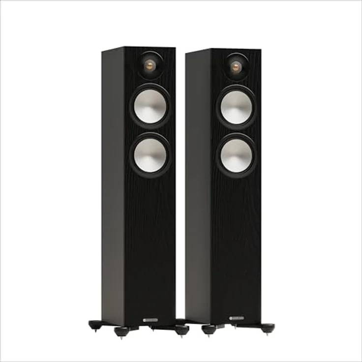 Monitor Audio Bronze 300 7G, Standlautsprecher mit Zweieinhalb-Wege-Design, Walnuss – Bild 1