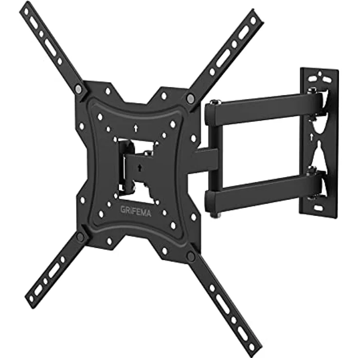 GRIFEMA TV Wandhalterung für 26-55 Zoll Bildschirme, Schwenkbare Neigbare und Ausziehbar TV Mount für LED, LCD, OLED, 4K Fernseher, Universal TV Halterung bis zu 30kg max. VESA 400 x 400 mm