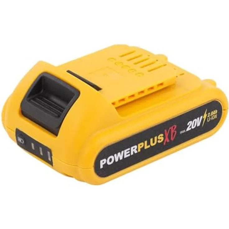 Powerplus POWXB90030 20 V, 2 Ah Lithium-Ionen Akku, kompatibel mit Powerplus XB-Werkzeugen, Batteriestatusanzeige