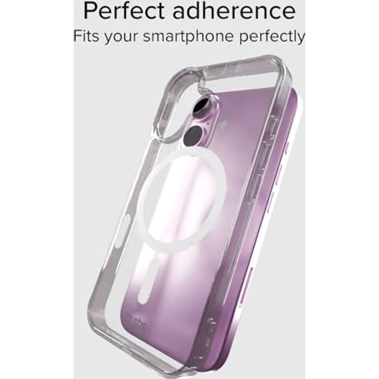 SBS Light Mag Case MagSafe Schutzhülle für iPhone 16 – stoßfest, kratzfest, transparent, schlankes Design, Schutz für Kamera, TPU-Material – Bild 3