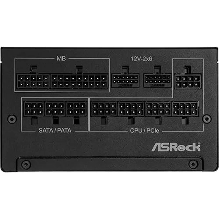 ASRock Steel Legend SL-1200G, 1200W ATX Netzteil mit 80PLUS® Gold-Zertifizierung, vollständig modularem Kabeldesign und aktiver Kühlung – Bild 3