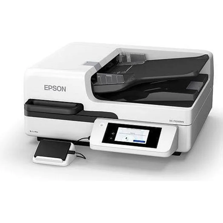 Epson DS-71000WN, Dokumentenscanner mit 70 Seiten/Min, Duplex-Funktion, A3 Flachbett und Touchscreen