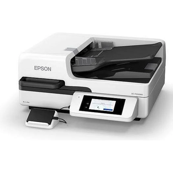 Epson DS-71000WN, Dokumentenscanner mit 70 Seiten/Min, Duplex-Funktion, A3 Flachbett und Touchscreen