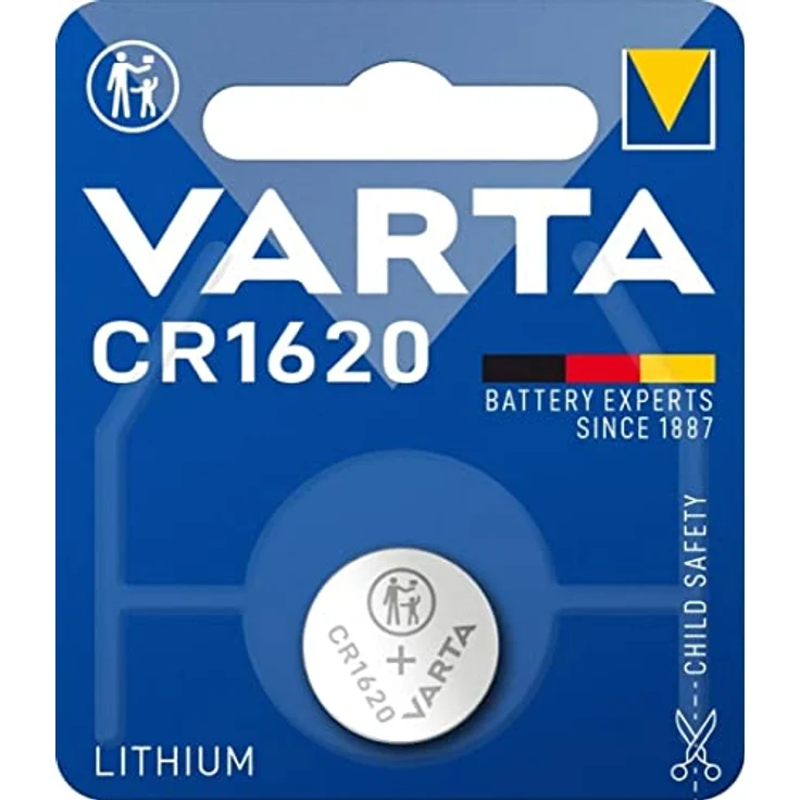 VARTA CR 1620 Lithium Knopfzelle CR1620, 1er Pack – Bild 2