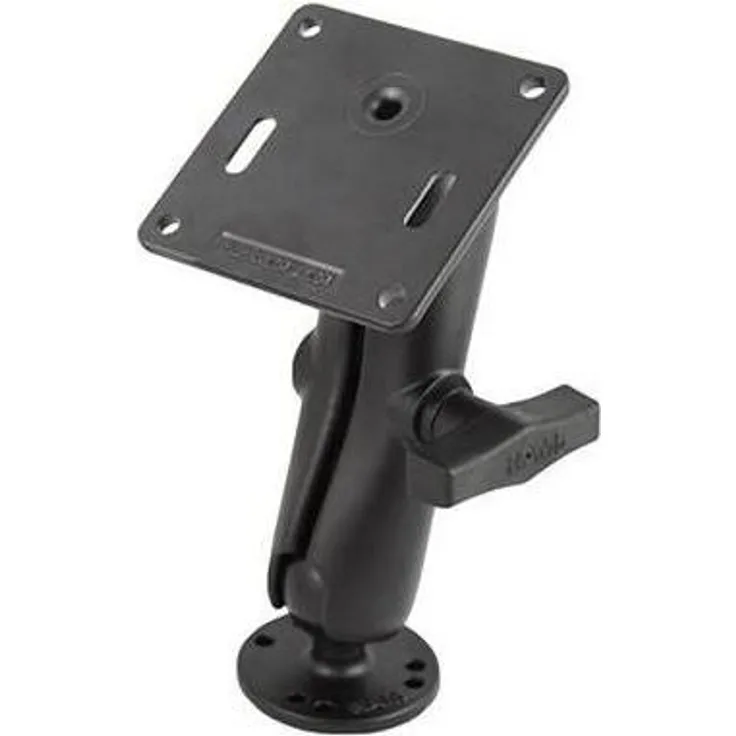 RAM Mounts VESA Kit 75 mm, C-size, Smartphone Halterung mit flexibler Positionierung und Gummi Ball Sockel-Technologie, stabiler Tellerfuss