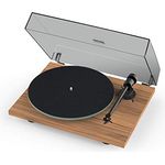 Pro-Ject T1 EVO BT Plattenspieler mit Bluetooth und OM10 Kapsel (Walnut)