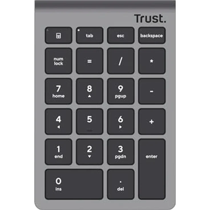 Trust XALAS Wireless Numpad, kabelloses Ziffernblatt mit 2x AAA-Batterien, kompakte Größe (13x8,8x2cm) – Bild 5