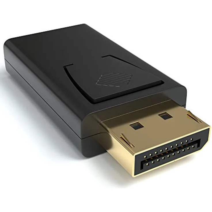 JAMEGA Displayport zu HDMI Adapter DP 1.2, 4K UltraHD 1080p Konverter mit Audioübertragung, Richtungsgebunden – Bild 1