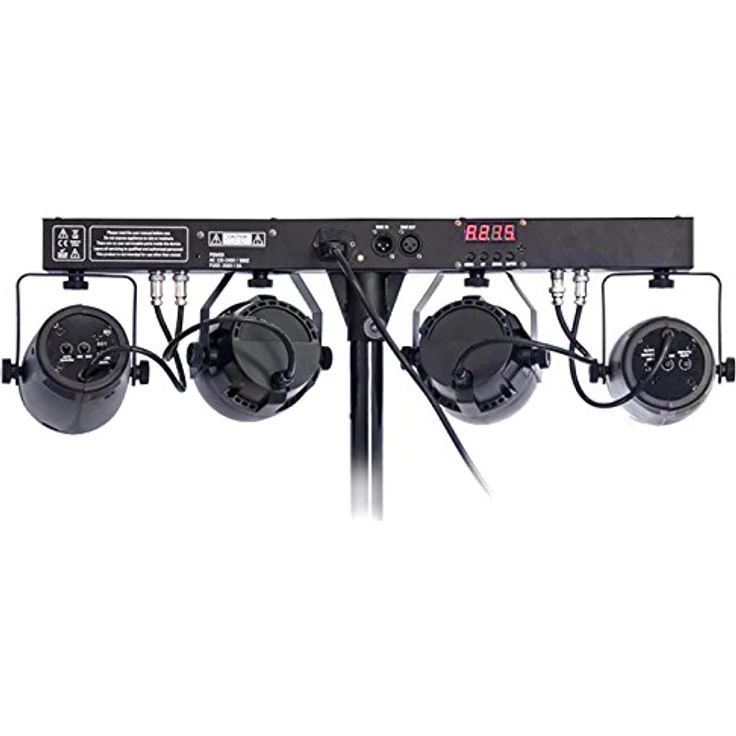 DJLIGHT60 - IBIZA - Lichtständer mit 2 PAR-Scheinwerfern RGBB & 2 MOON FOWER-Scheinwerfern RGBBA - 4-in-1 LED-Paket – Bild 4