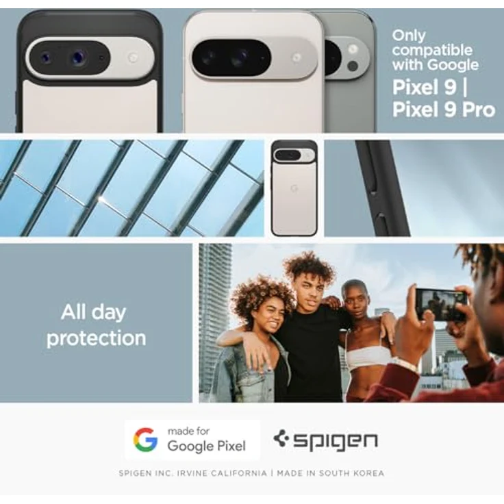 Spigen Ultra Hybrid Hülle für Google Pixel 9 Pro und Pixel 9 [Made for Google] -Schwarz

Ich hoffe, das entspricht deinen Anforderungen. – Bild 2