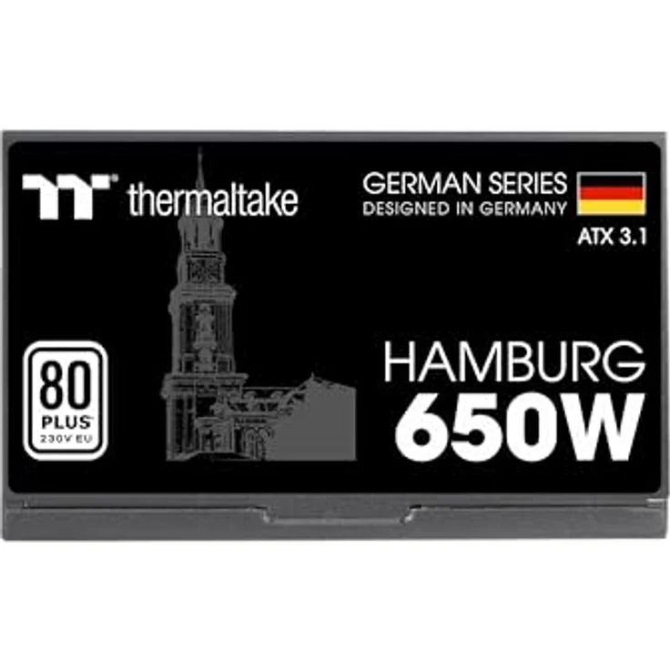 Thermaltake Hamburg 650W Netzteil | ATX 3.1 | German Series, effizient mit geräuscharmem 120mm Lüfter – Bild 3