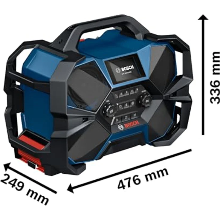 BOSCH Bosch Radio GPB 18VH-6 SRC Professional Radio DAB+ Baustellenradio mit Ladefunktion, Bluetooth und L-BOXX-Kompatibilität – Bild 6