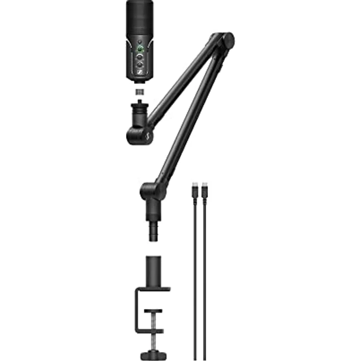 Sennheiser Profile Streaming Set mit USB Mikrofon, Boom Arm und Tasche - Plug & Play-Design, Perfekt für Podcasts und Streaming, Nierenkondensatorkapsel, 3m USB-C Kabel - Schwarz (700100) – Bild 3