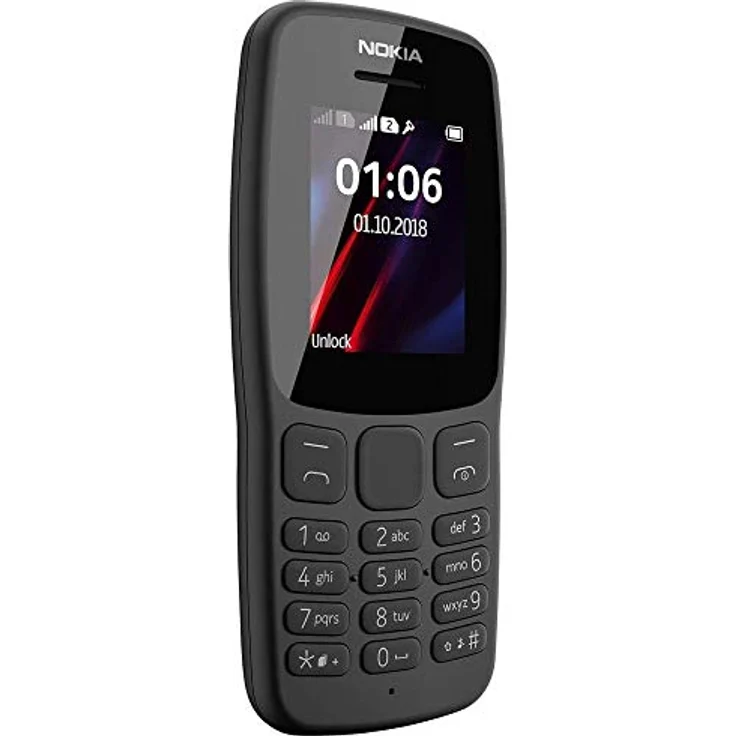 Nokia 106 (2019) Dual SIM Schwarz Seniorhandy für Schul Kinder Seniorenhandy – Bild 3