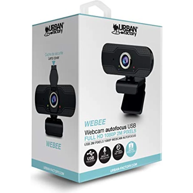 Urban Factory Webee USB-Webcam Full HD 1080p mit Autofokus – Bild 2