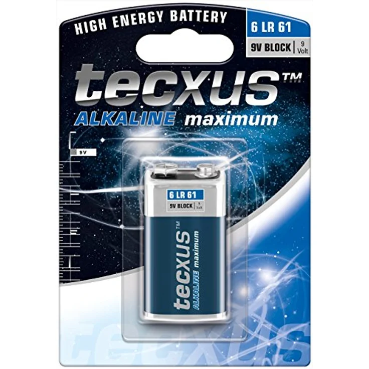 9V Block (6LR61) Batterie Alkaline mit langer Lebensdauer – Bild 2